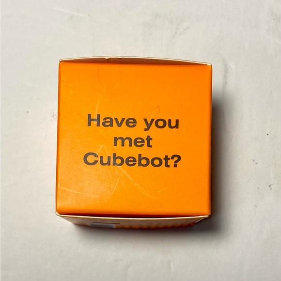 NIB Areaware Cubebot Micro (Orange) NEW IN BOX with Insert Made Of Wood/… - Picture 4 of 9